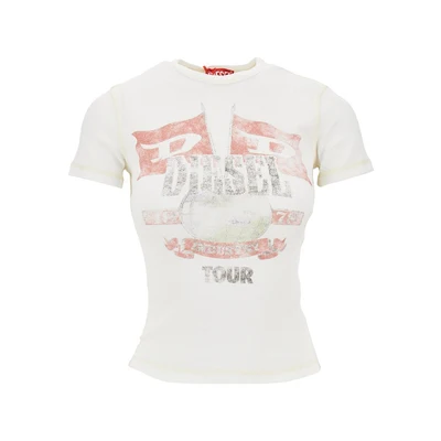marsy ribbed cotton t-shirt