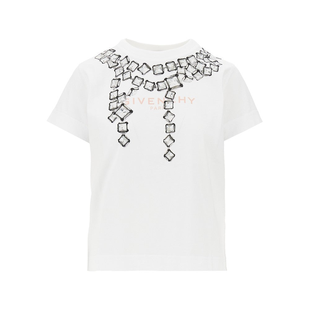 GIVENCHY S deconstructed crystals print t-shirt