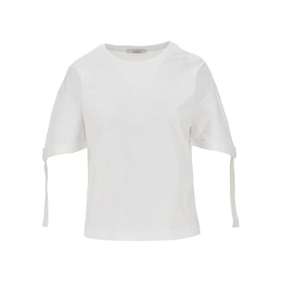 jersey t-shirt with logo embroidery