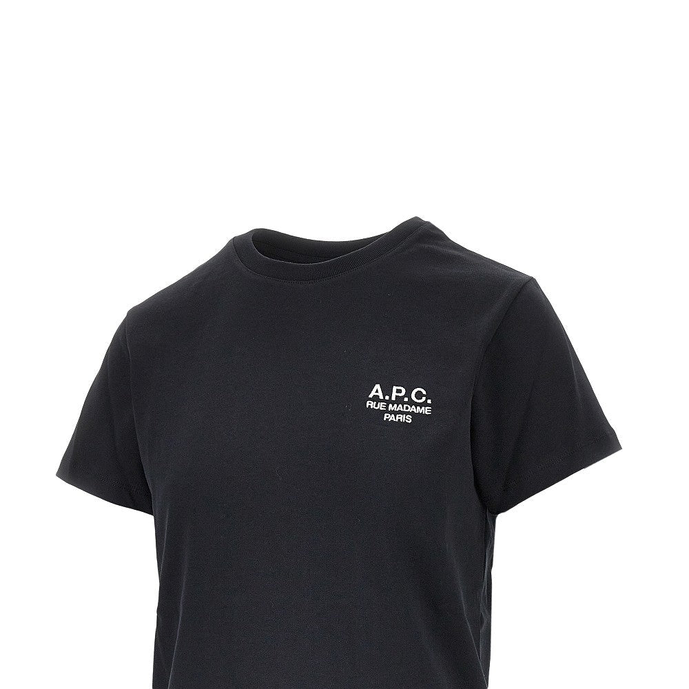 jersey t-shirt with logo embroidery