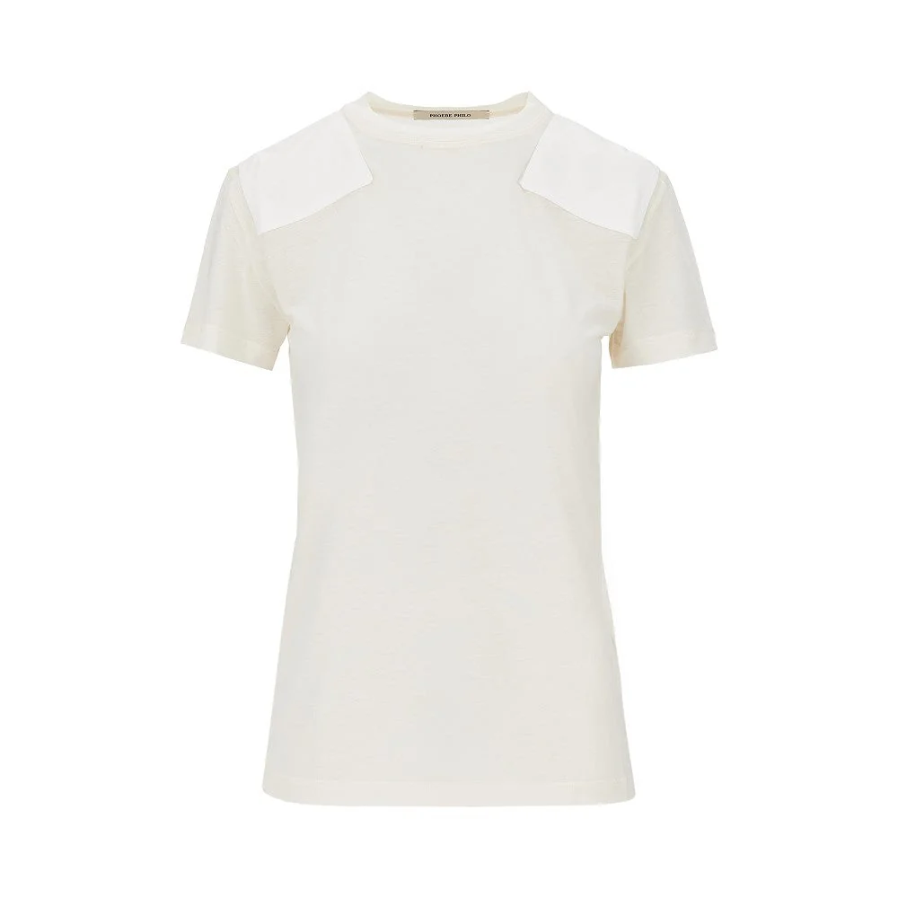 cotton and lyocell t-shirt with patch