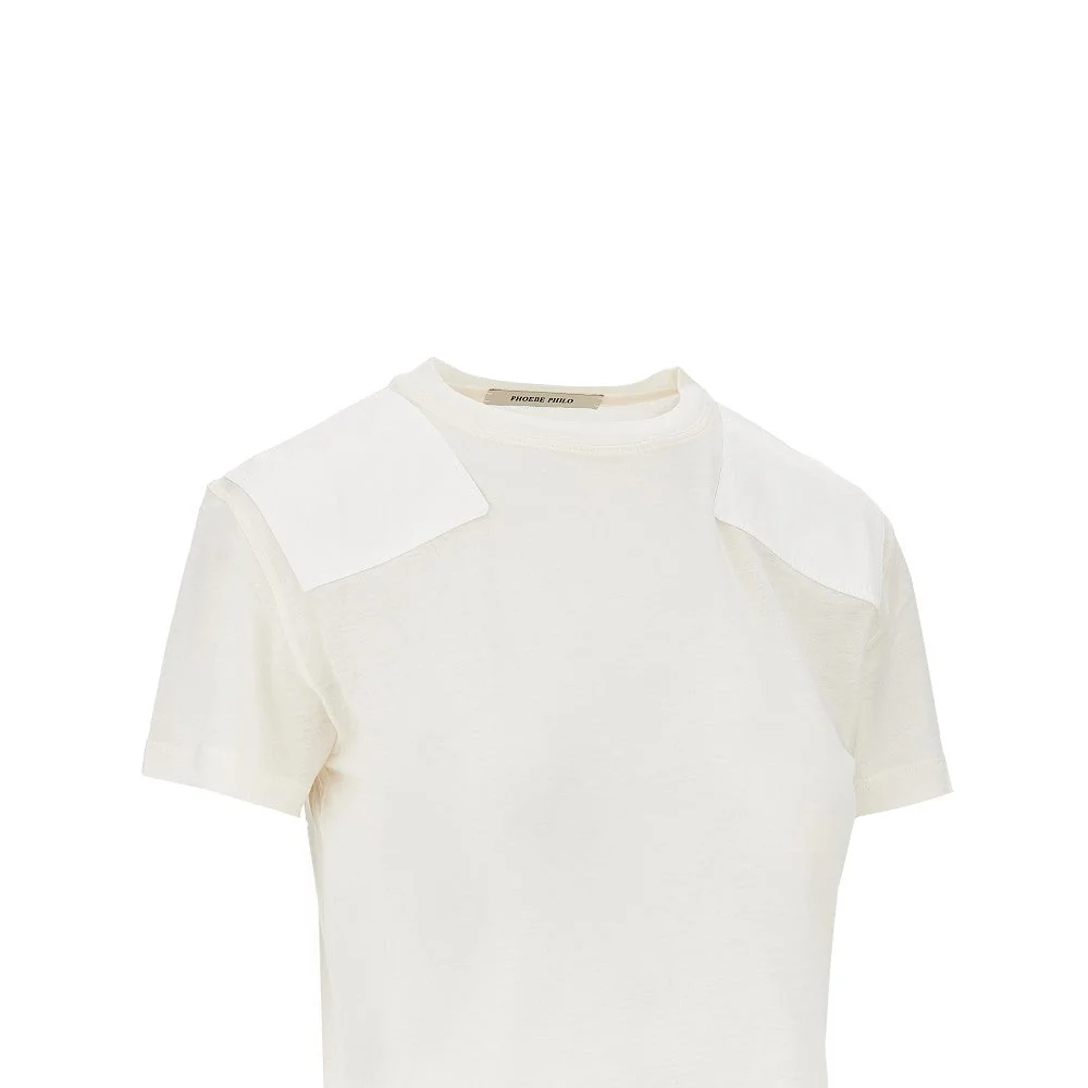 PHOEBE PHILO S cotton and lyocell t-shirt with patch