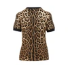 leopard-print jersey t-shirt