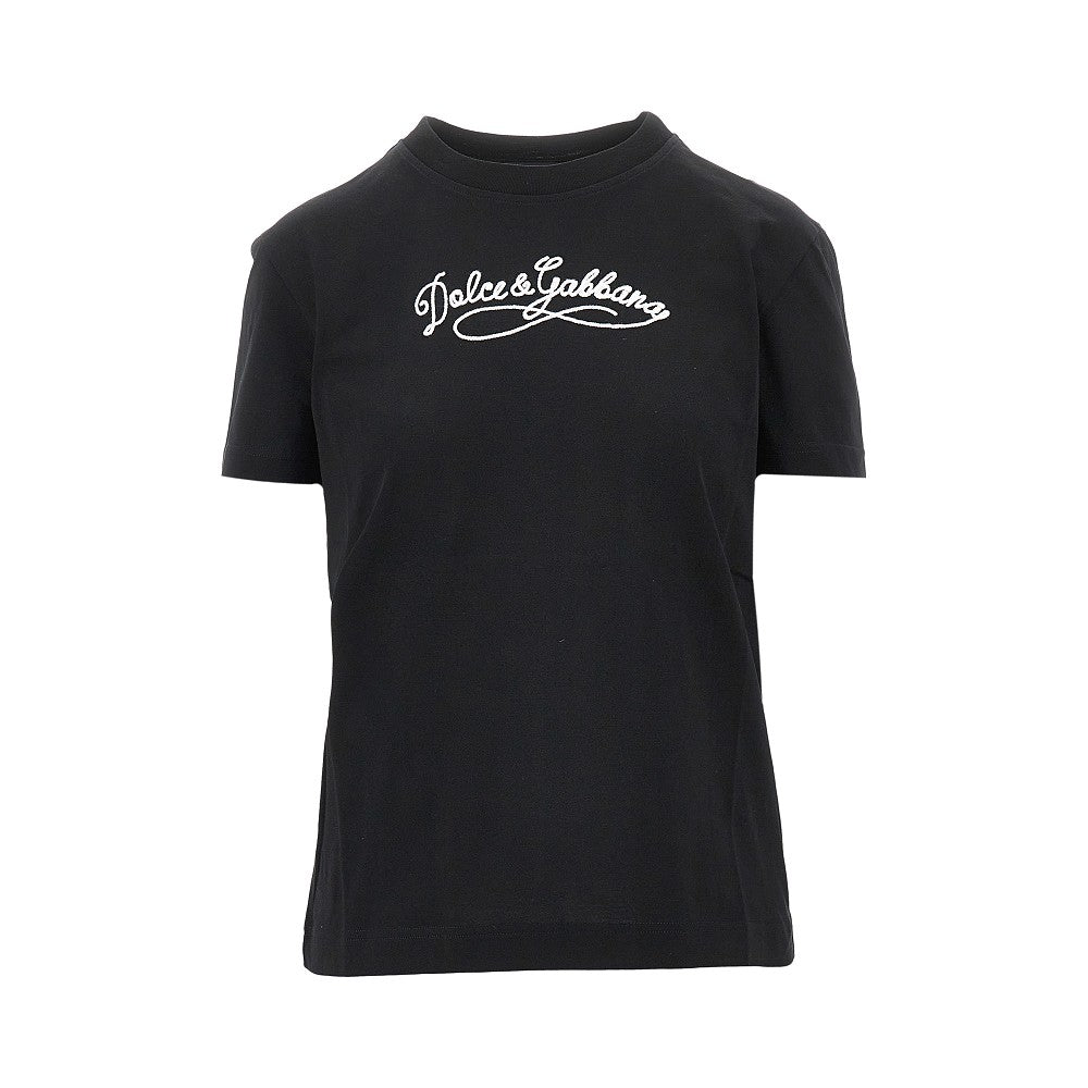 DOLCEamp;GABBANA 38 logo embroidery t-shirt