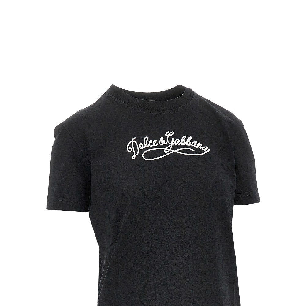 DOLCEamp;GABBANA 38 logo embroidery t-shirt