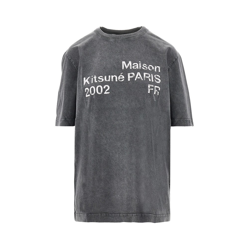 MAISON KITSUNE XXS maison kitsuné paris 2002 print t-shirt