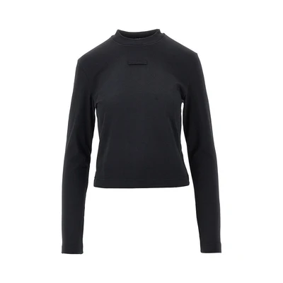 long-sleeved gros grain t-shirt