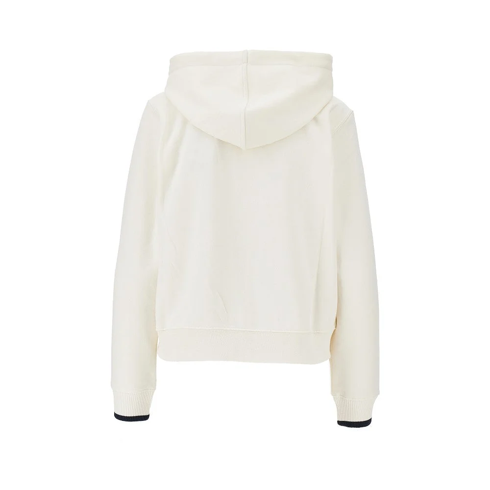 logo embroidery full-zip hoodie