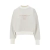lurex jersey sweatshirt with logo