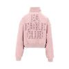 organic cotton half-zip sweatshirt