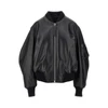 anja leather bomber jacket