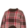 knitted sweater with logo embroidery
