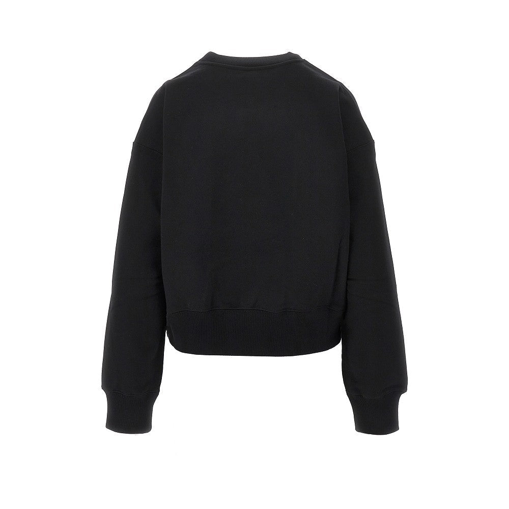 beaded horsebit embroidery sweatshirt
