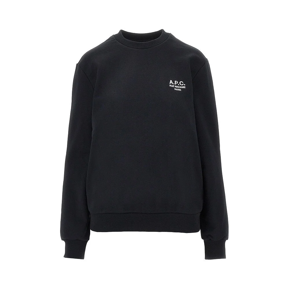 crewneck sweatshirt with logo embroidery