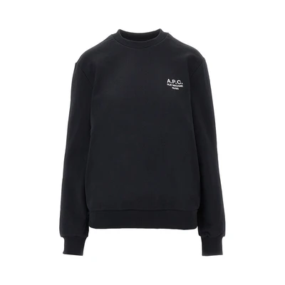 crewneck sweatshirt with logo embroidery