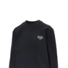 crewneck sweatshirt with logo embroidery