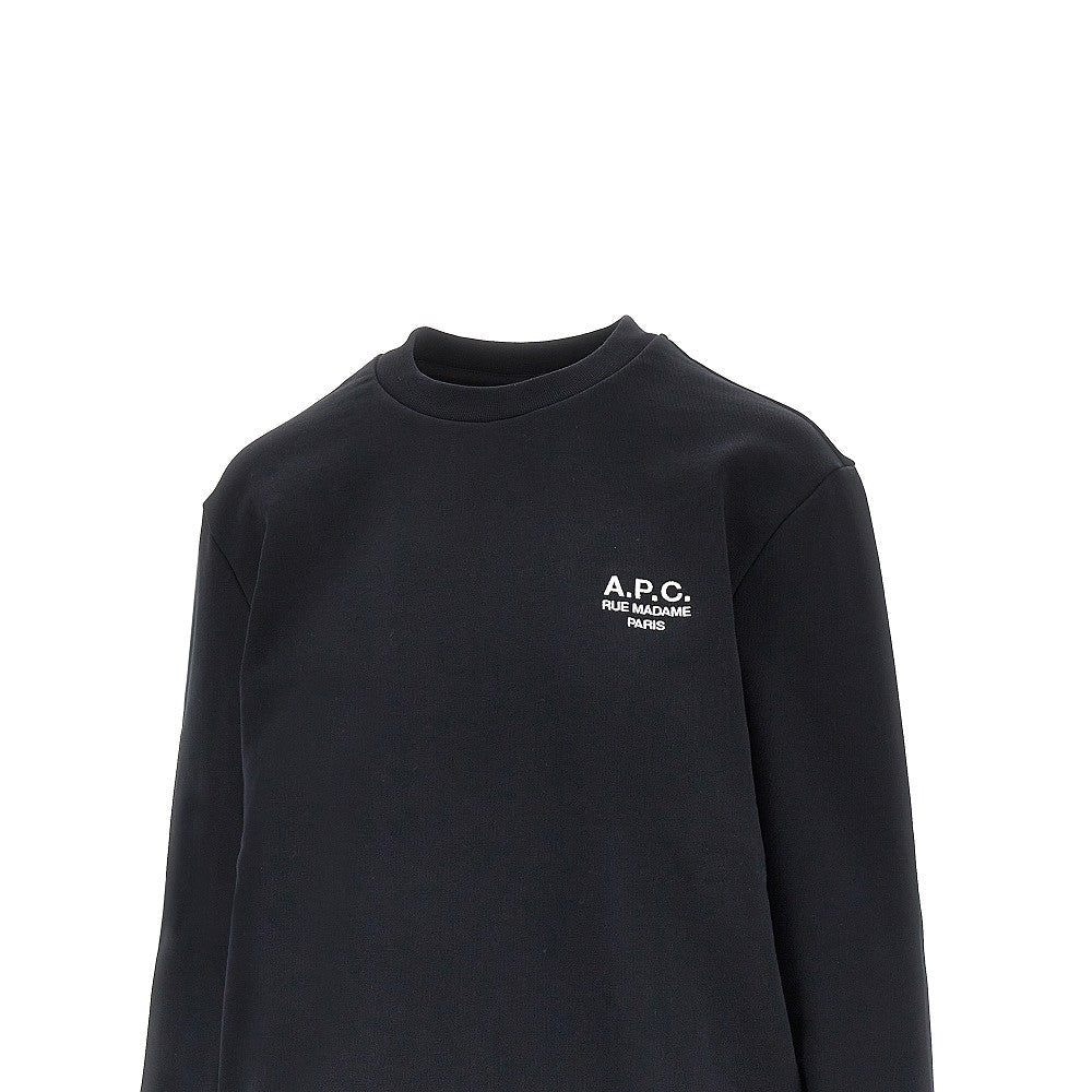 crewneck sweatshirt with logo embroidery