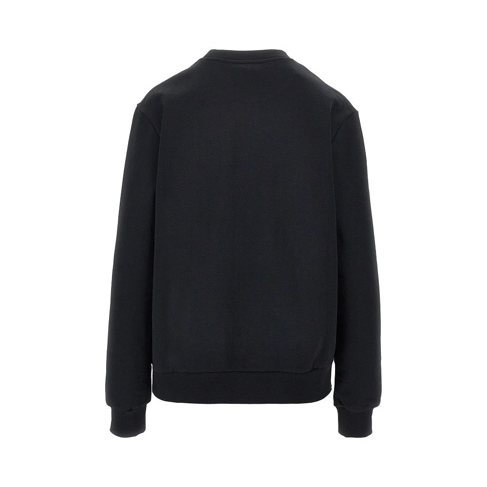 crewneck sweatshirt with logo embroidery