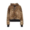 leo-print hoodie