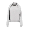 draped crewneck sweatshirt