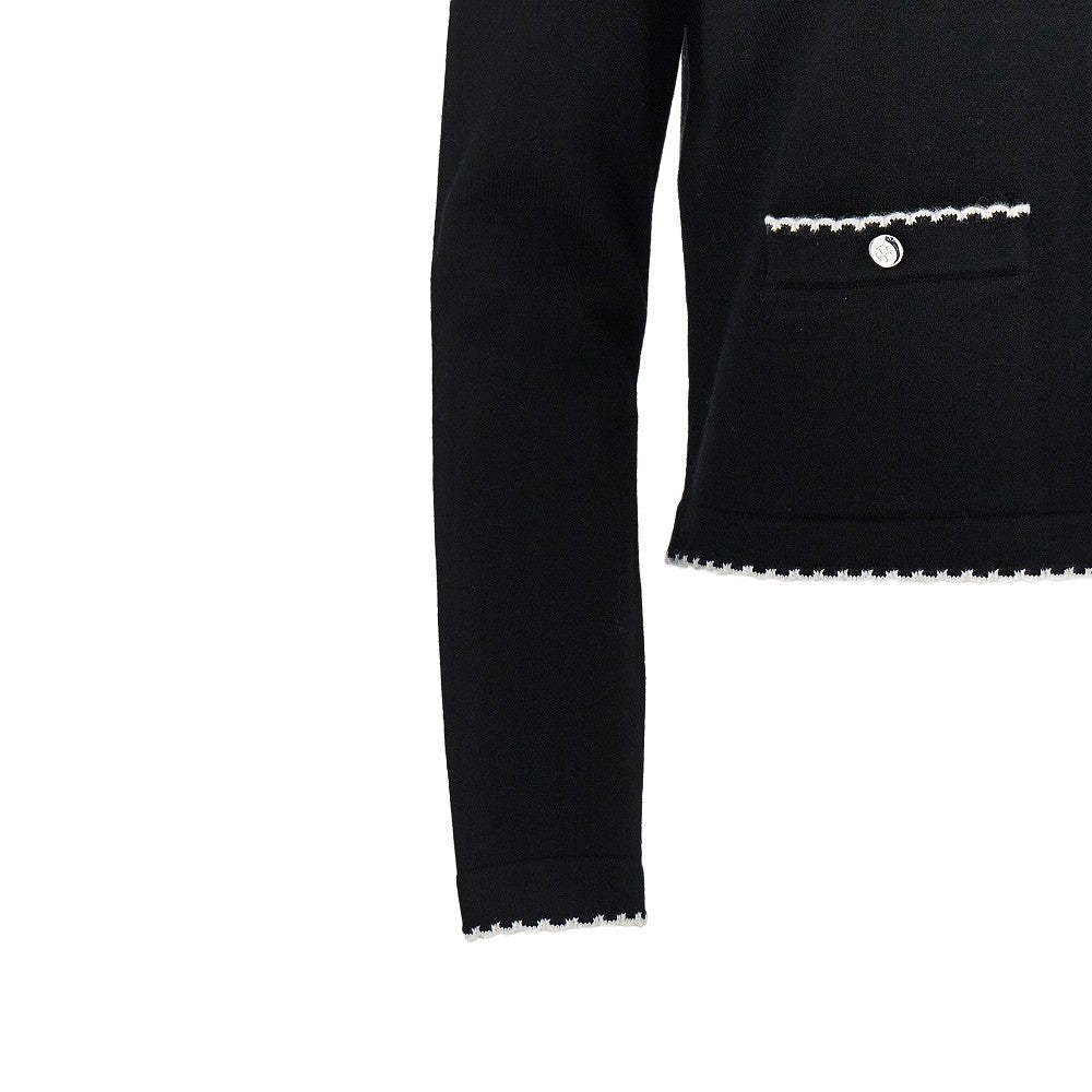 kendra cardigan with scalloped edges