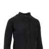 wool-blend cardigan with collar