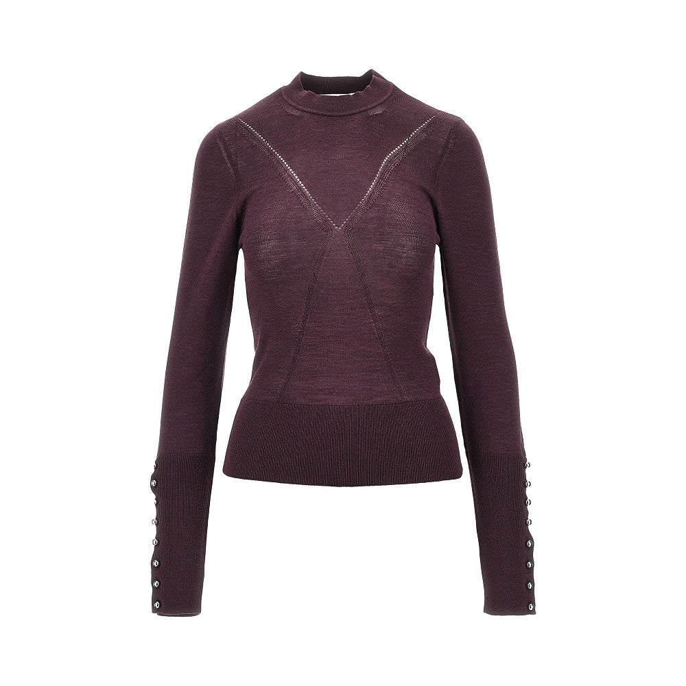 silk and merino wool-blend sweater