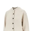 logo intarsia merino wool cardigan