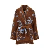 island roots jacquard wool cardigan