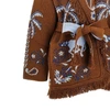 island roots jacquard wool cardigan