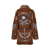 island roots jacquard wool cardigan