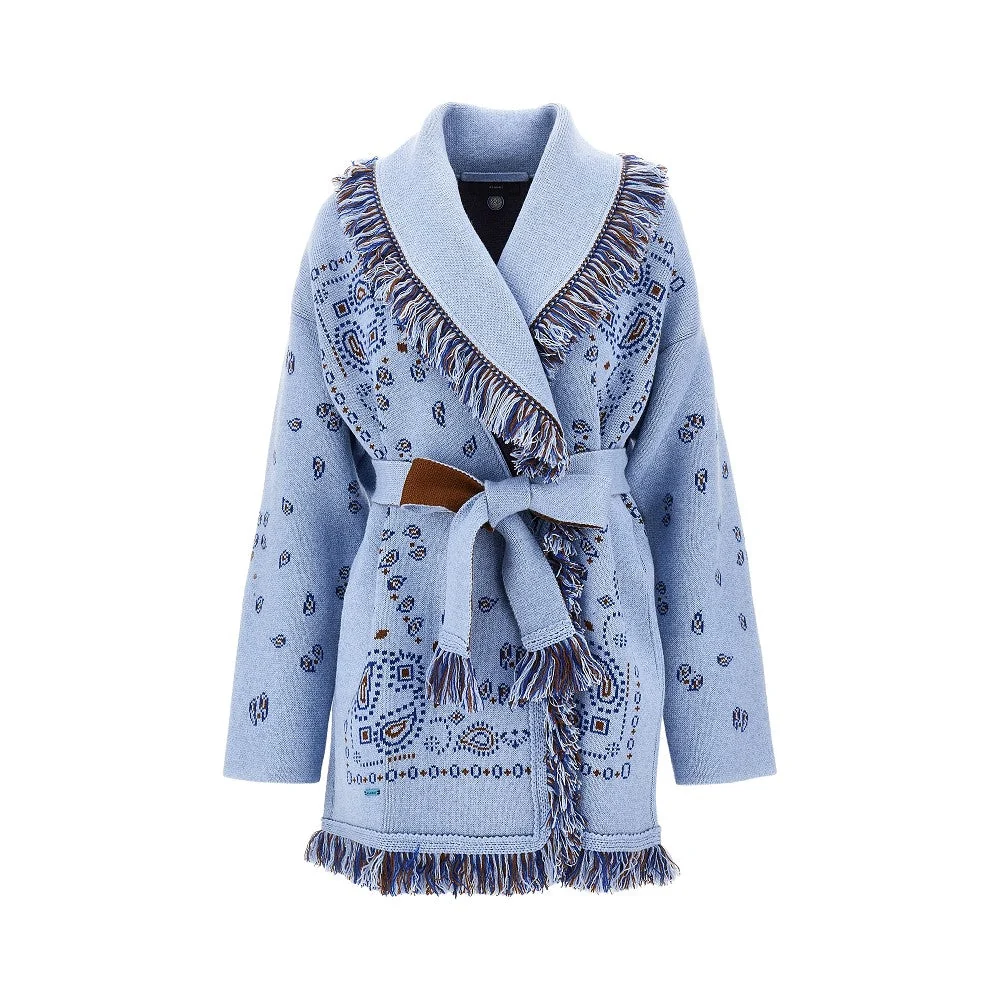 ALANUI S bandana jacquard wool cardigan
