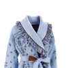 bandana jacquard wool cardigan