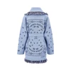 bandana jacquard wool cardigan