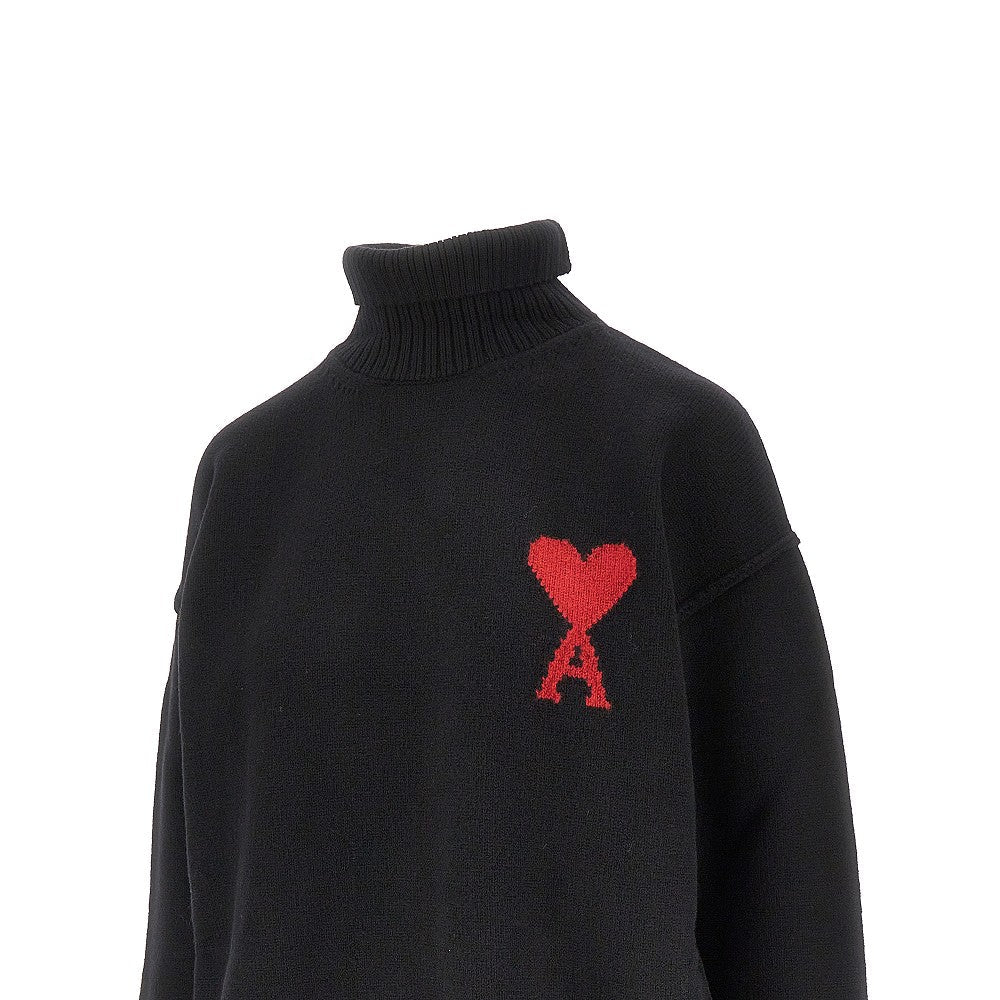 AMI XS ami de coeur turtleneck sweater