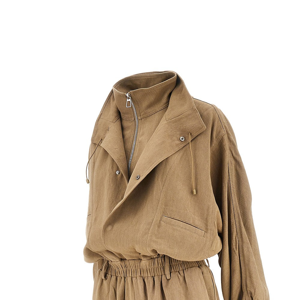 THE FRANKIE SHOP M marvin linen-blend jumpsuit