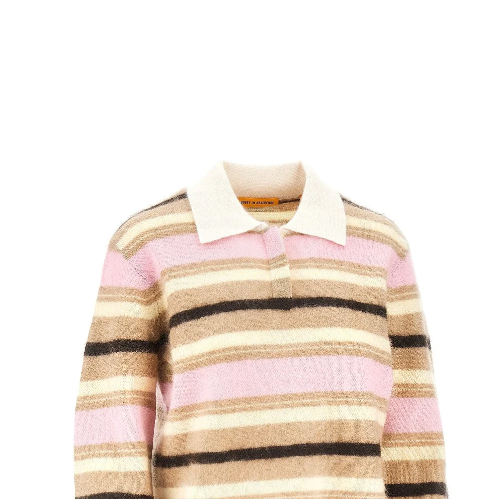 GUEST IN RESIDENCE S striped cashmere polo shirt