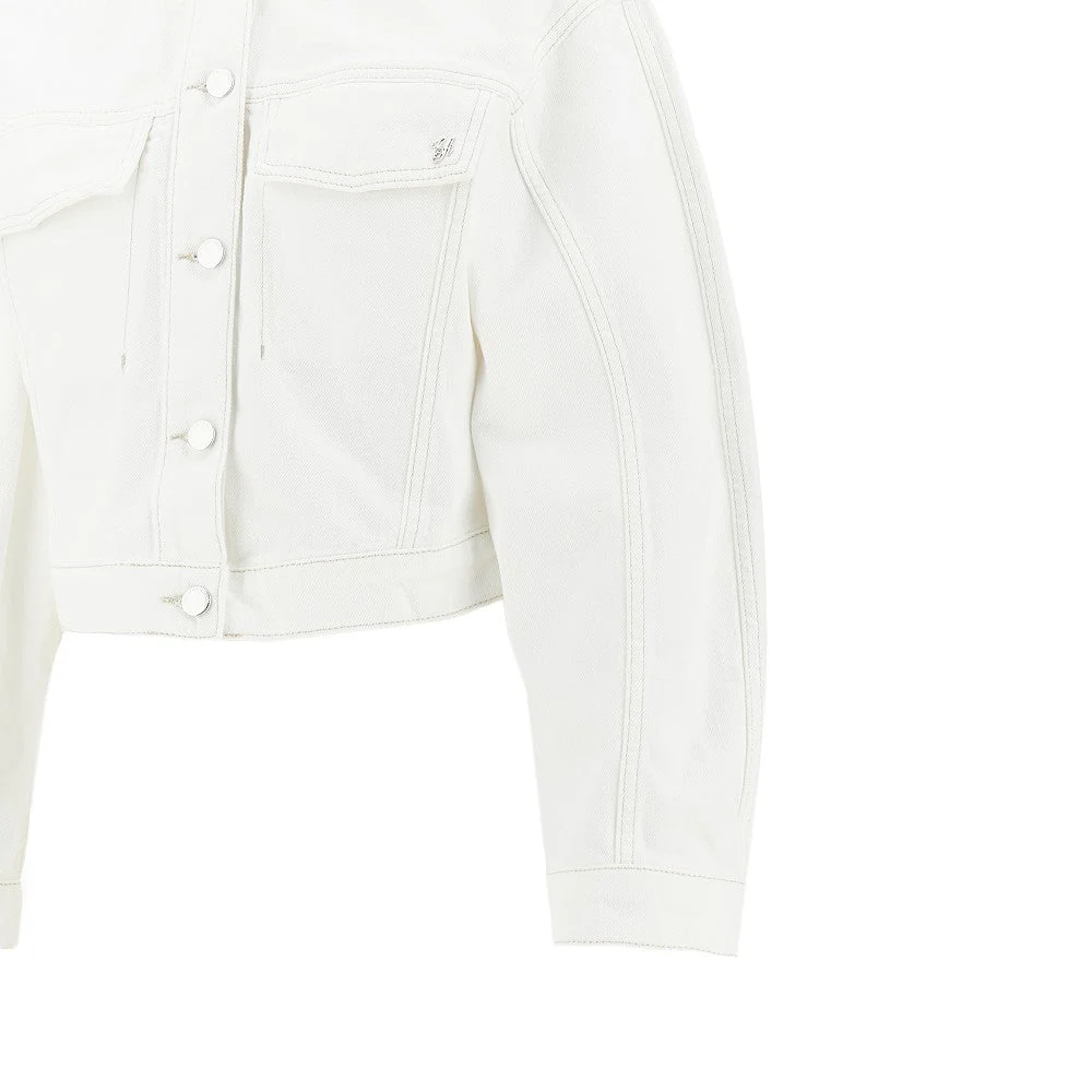 EMPORIO ARMANI 44 cropped denim jacket