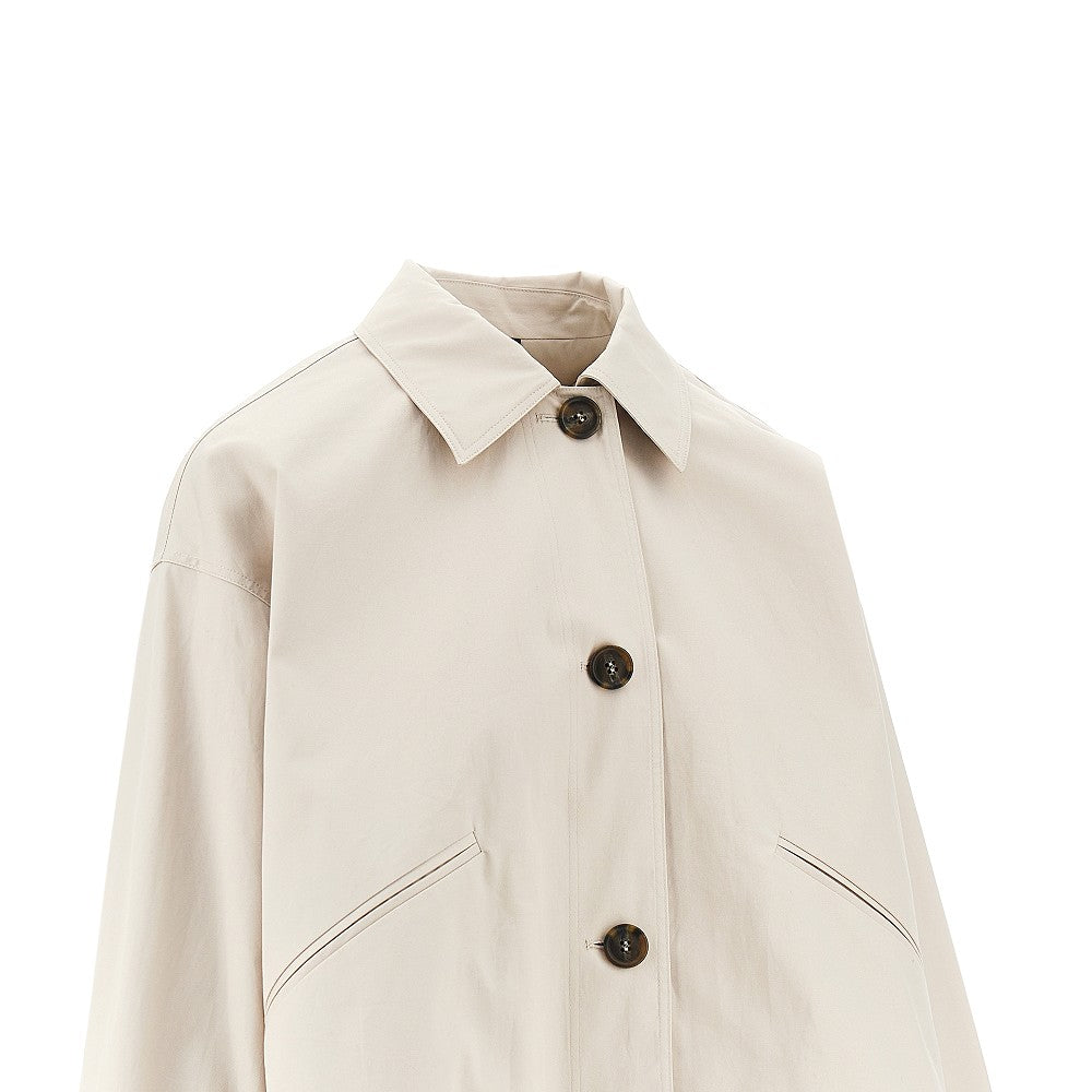 cotton gabardine blouson jacket