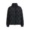 pleated satin down jacket