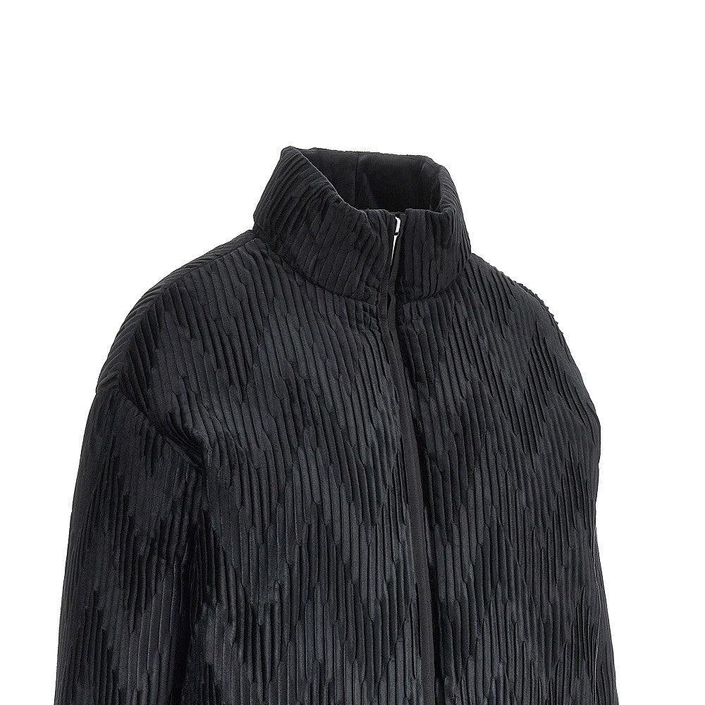 EMPORIO ARMANI 38 pleated satin down jacket