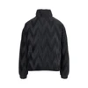 pleated satin down jacket