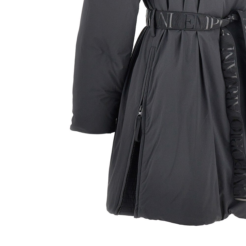EMPORIO ARMANI 38 down parka coat with belt