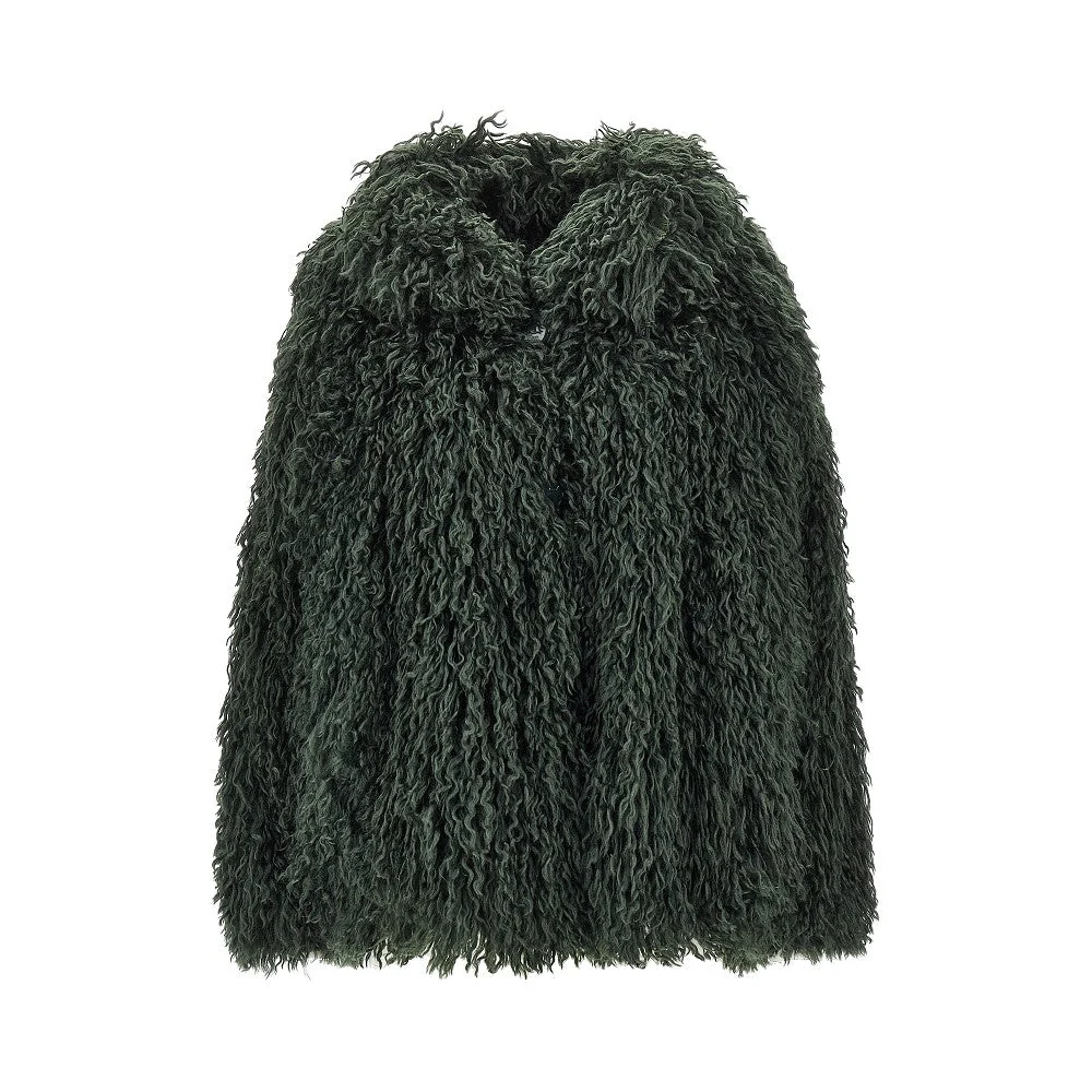 EMPORIO ARMANI 40 faux fur jacket