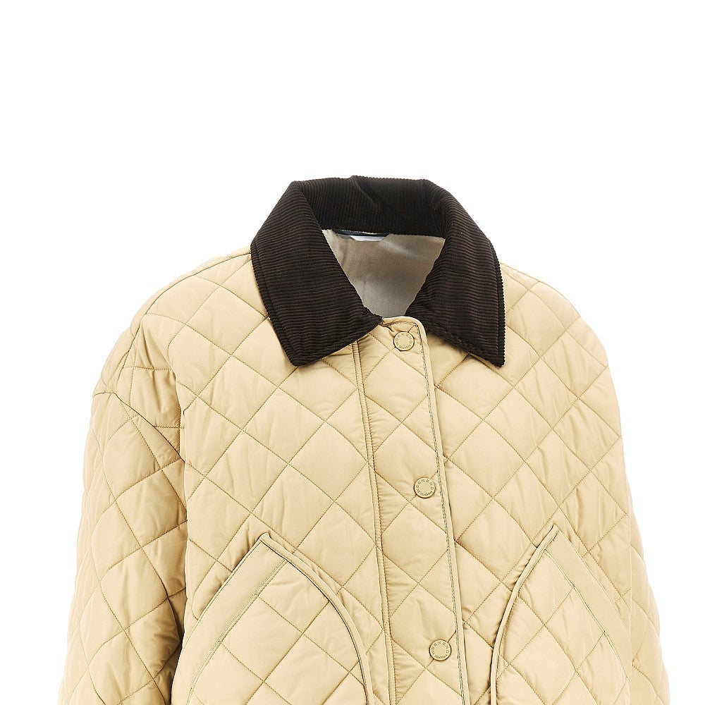 MAX MARA WEEKEND 46 quilted anti-drop fabric reversible jacket