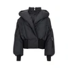 cotton-blend padded bomber jacket