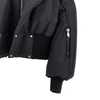 cotton-blend padded bomber jacket