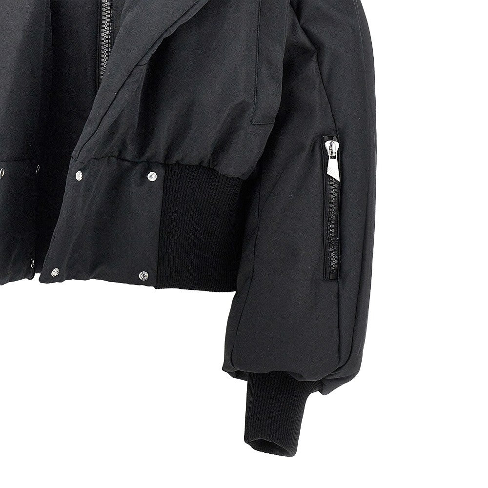cotton-blend padded bomber jacket