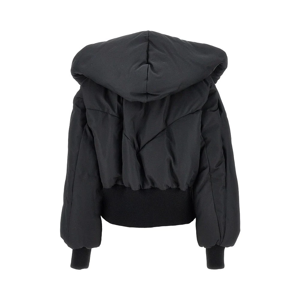 cotton-blend padded bomber jacket