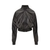 nappa leather bomber jacket